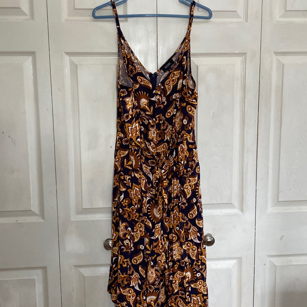 Wide leg blue and gold jumper